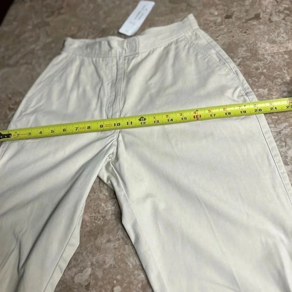 Y2K Barrel cargo capri pants,Light cream ,vtg, NWT, Velcro pocket,PRIVATE MEMBER - Picture 7 of 14